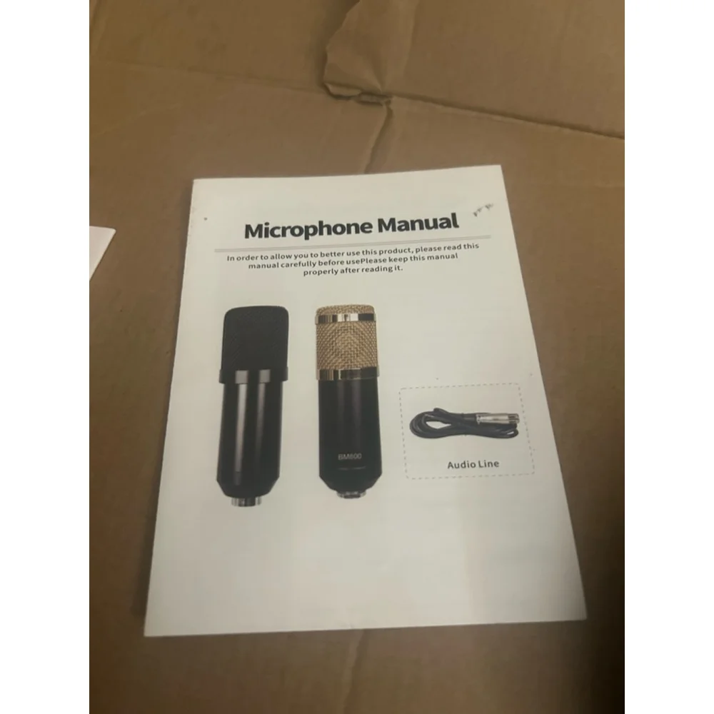 Unbranded Black Professional Condenser Microphone Kit One Size